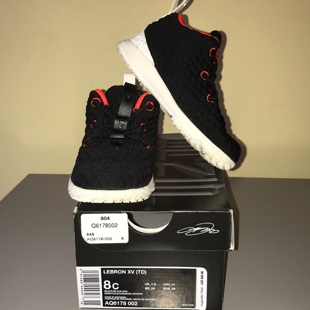 Toddler Nike LebronXV (TD) size 8c